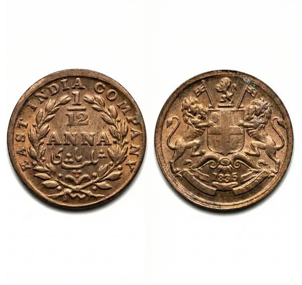 1/12_Anna_1835_East_India_Company_Old_Copper_Coin
