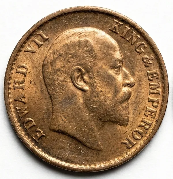 1/12_Anna_1904_King_Edward_7Th_British_India_Old_Copper_Coin