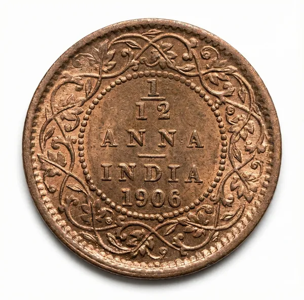 1/12_Anna_1906_King_Edward_7Th_British_India_Old_Copper_Coin
