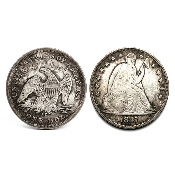 1_Dollar_1847_Liberty_United_State_Of_America_Old_Coin