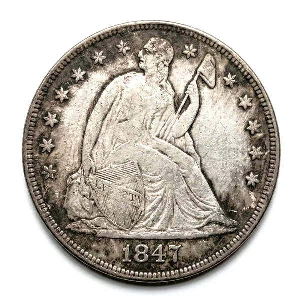 1_Dollar_1847_Liberty_United_State_Of_America_Old_Coin