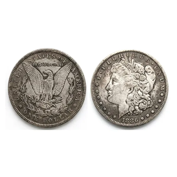 1_Dollar_1886_Morgan_United_State_Of_America_Old_Coin