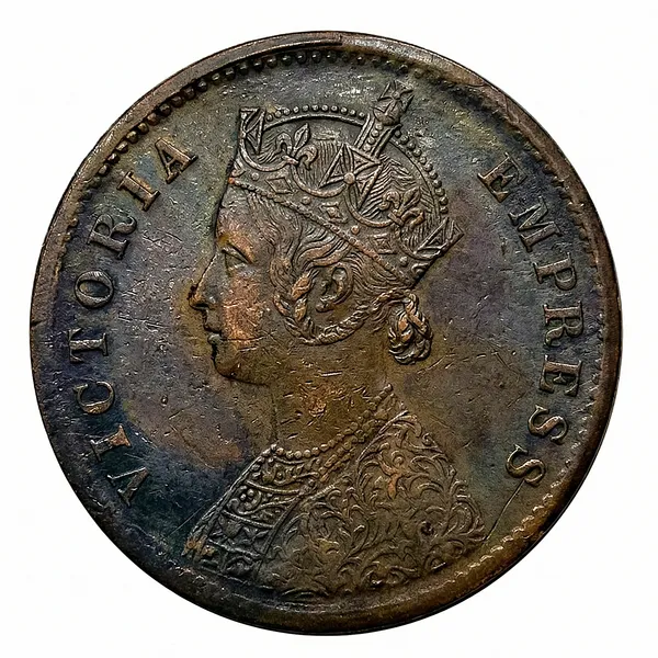 1_Quarter_Anna_1880_British_India_Old_Victoria_Rare_Coin