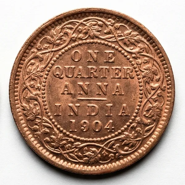 1_Quarter_Anna_1904_Edward_Vii_British_India_Old_Copper_Coin