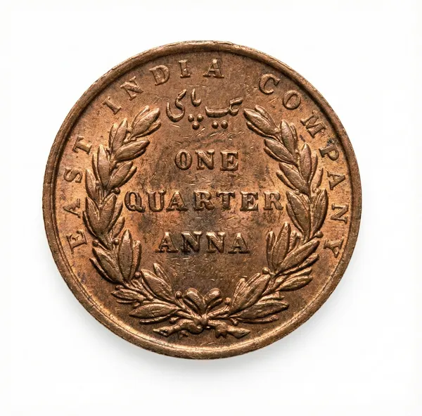 Rare_1_Quarter_Anna_1835_East_India_Company_Old_Copper_Collecting_Coin