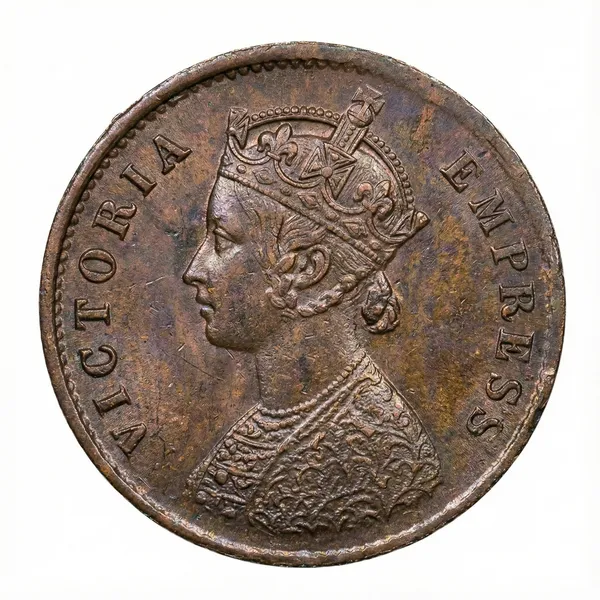 Rare_1_Quarter_Anna_1898_Victoria_Queen_British_India_Old_Copper_Collecting_Coin