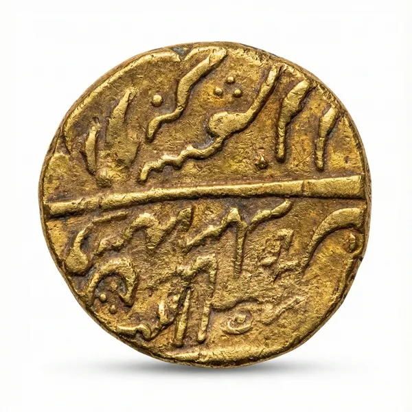 Gold_1_Rupee_1827_Maharaja_Ranjit_Singh_Mughal_Ancient_India_Old_Coin