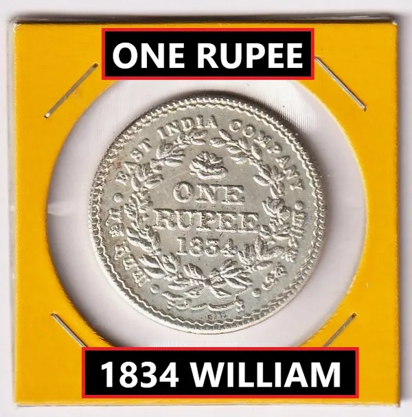 Silver-Plated_One_Rupee_1834_King_William_4Th_British_India_Old_Coin