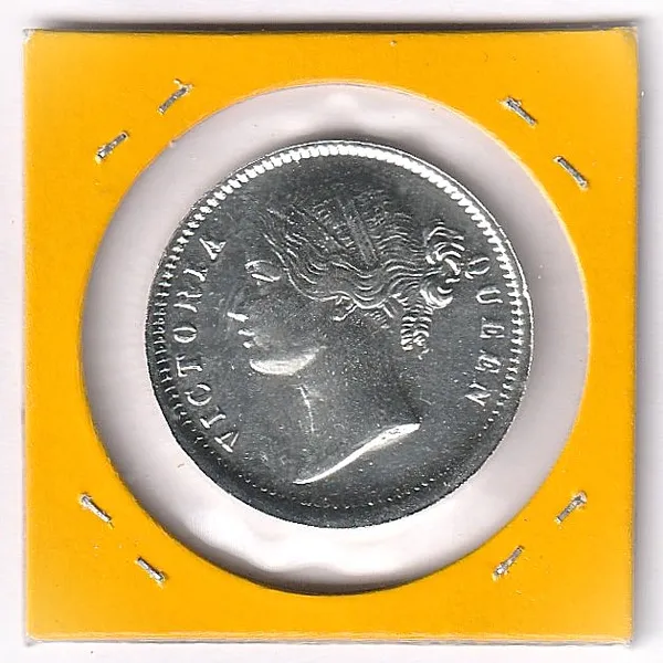 Silver-_Plated_1_Rupee_1839_Victoria_Queen_British_India_Old_Coin