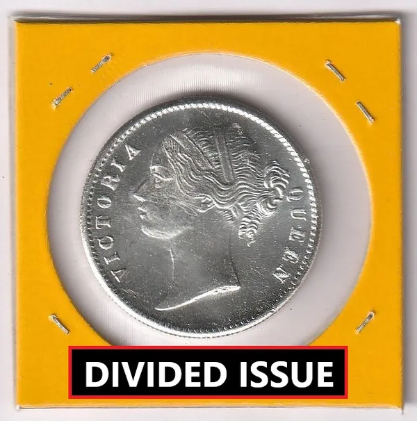 Silver-Plated_Divided_1_Rupee_1840_Victoria_Queen_British_India_Old_Coin