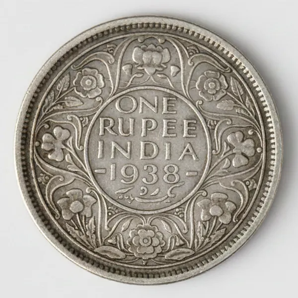 Silver-Plated_One_Rupee_1938_King_George_Vi_British_India_Old_Coin