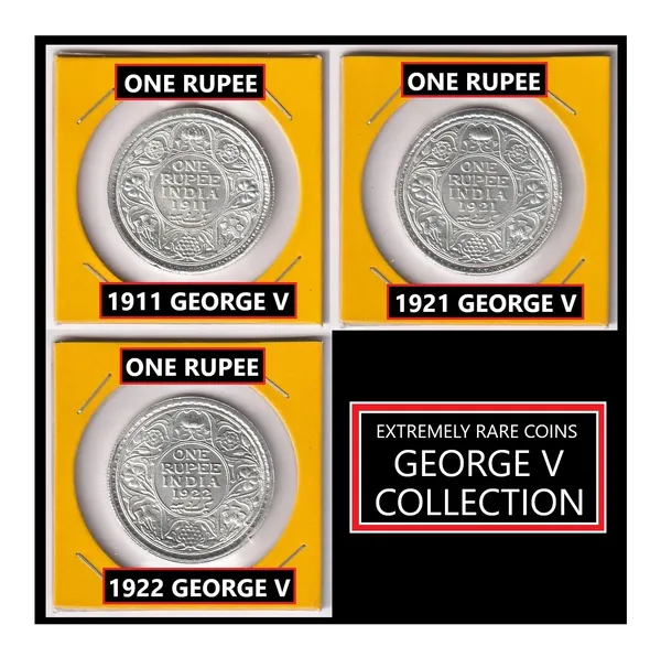 Silver-Plated_1_Rupee_1911_1921_1922_King_George_V_British_India_Old_3_Coins