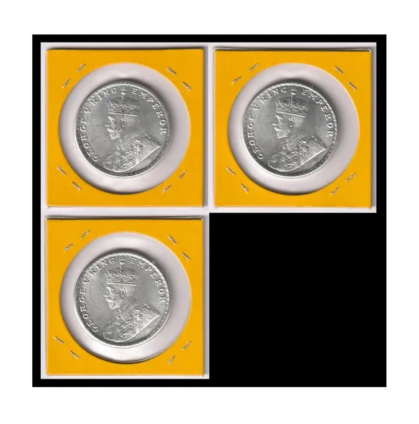 Silver-Plated_1_Rupee_1911_1921_1922_King_George_V_British_India_Old_3_Coins