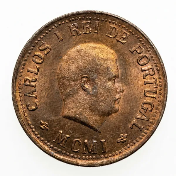 1/2_Tanga_1871_King_Luíz_I_Portugal_India_Old_Copper_Coin