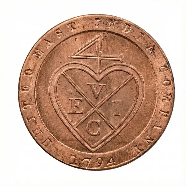1/48_Rupees_1794_Madras_Presidency_India_Old_Copper_Coin
