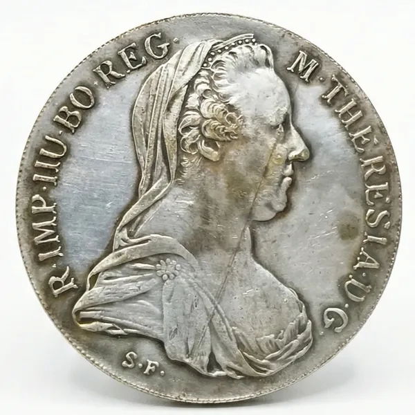 1_Thaler_1780_Austrian_Empire_Old_Collecting_Silver-Plated_Coin