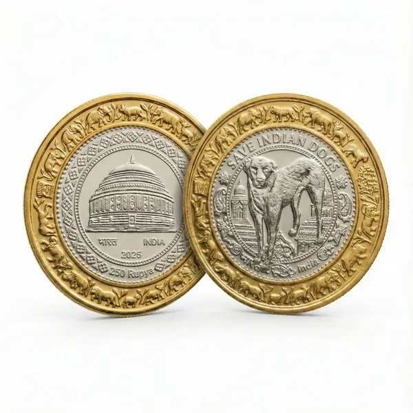 Silver-Plated_&_Gold_Plated_Bi-Metallic_250_Rupya_2025_Save_Indian_Dog_India_Coin