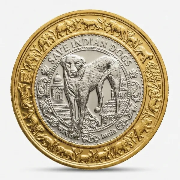 Silver-Plated_&_Gold_Plated_Bi-Metallic_250_Rupya_2025_Save_Indian_Dog_India_Coin