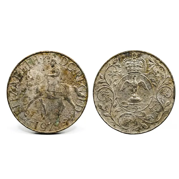 25_New_Pence_1977_Elizabeth_Ii_United_Kingdom_Old_Collecting_Coin