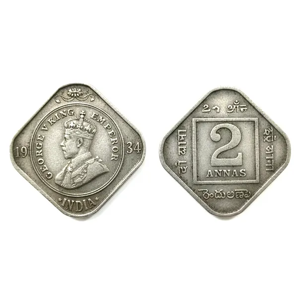 Gold_2_Annas_1934_King_George_V_British_India_Old_Fancy_Coin