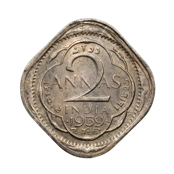2_Annas_1939_King_George_Iv_British_India_Old_Fancy_Coin