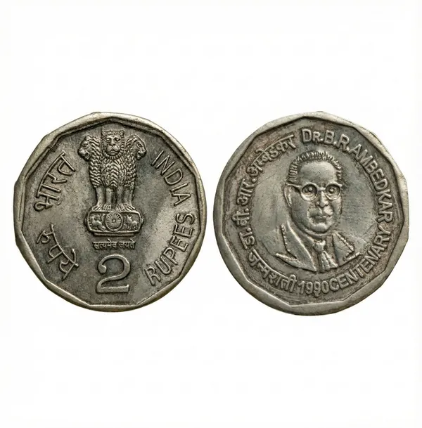 2_Rupees_1990_Dr._B.R_Ambedkar_India_Limited_Fantasy_Coin