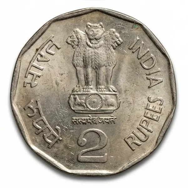 2_Coins_Of_2_Rupees_2000_Moscow_Mint_Rare_India_Old_Gem_Coin