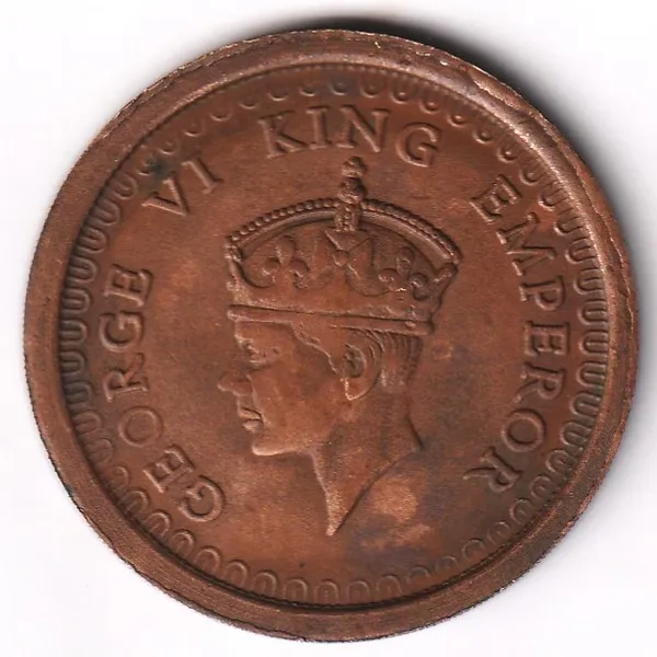 50_Grams_1_Anna_1818_King_George_6Th_India_Copper_Old_Coin