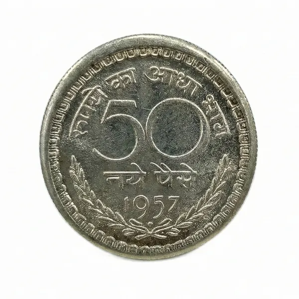 50_Paise_1957_India_Old_Coin_Replica/Copy_Token