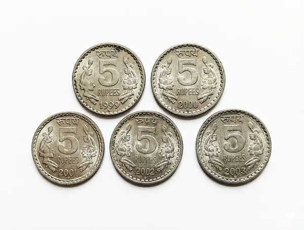 1999_To_2003_Years_5_Rupees_India_Old_And_Rare_5_Coins_Set