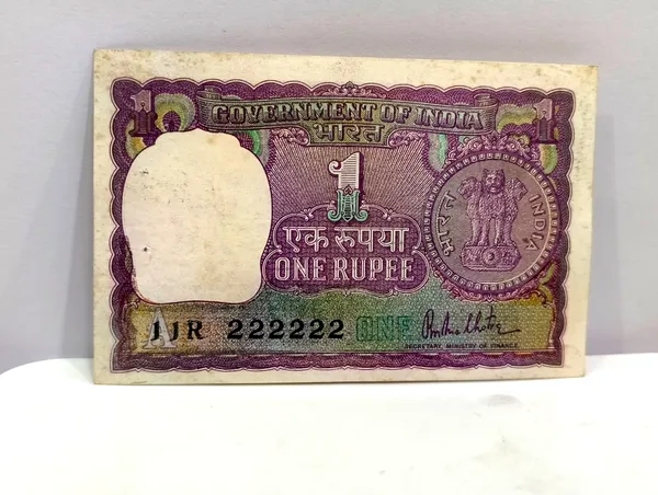222222_Fancy_Series_1_Rupee_(Random_Year)_India_old_Blue_Note