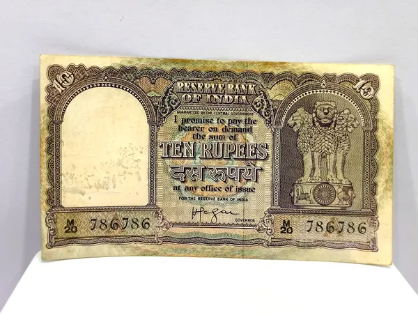 786786_Fancy_Series_10_Rupees_Sign_by_H.V.R_Iyengar,_Fafda_-_India_old_Big_Note