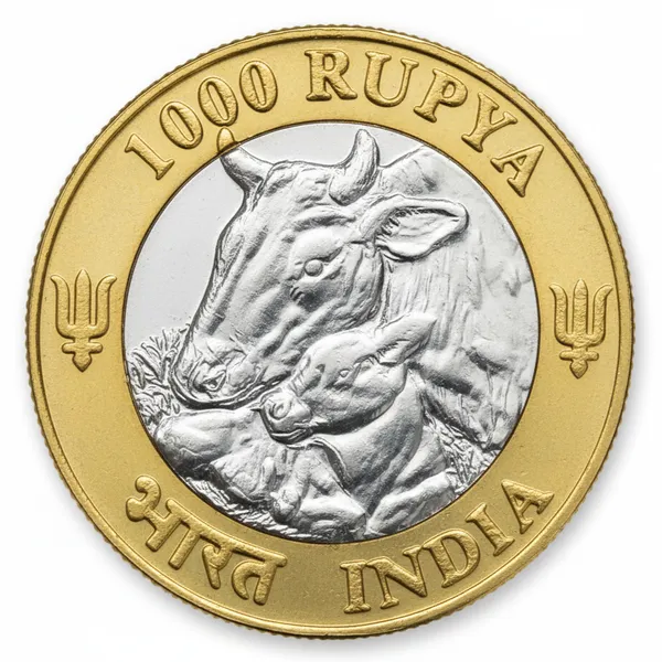 Gold_/__1000_Rupee_Cow_Animal'S_Love_India_Fantasy_Limited_Rare_Coin
