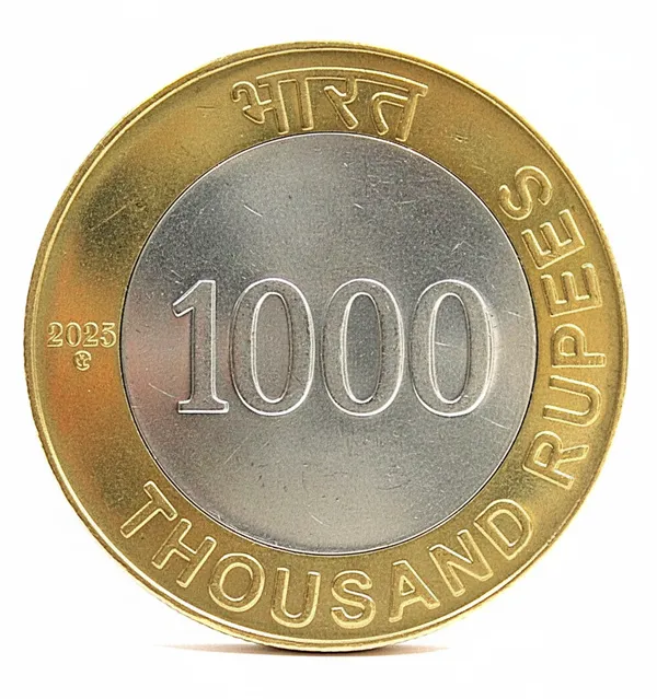 1000_Rupees_2025_Twin_Elephant_Animal'S_Love_India_Fantasy_Limited_Rare_Gold-plated_&__Silver-plated_Coin