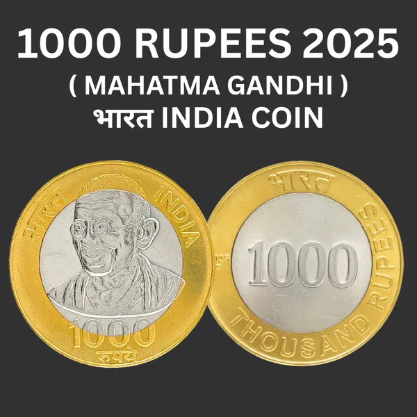1000_Rupees_2025_Mahatma_Gandhi_India_Fantasy_Limited_Rare_Gold-Plated_&__Silver-Plated_Coin