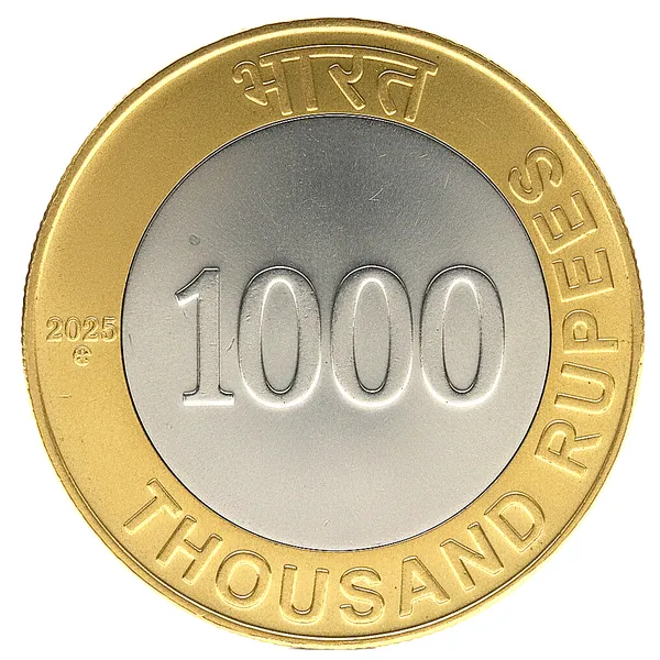 1000_Rupee_2025_Akhand_Bharat_Undivided_India_India_Fantasy_Limited_Rare_Gold-plated_&_-plated_Coin