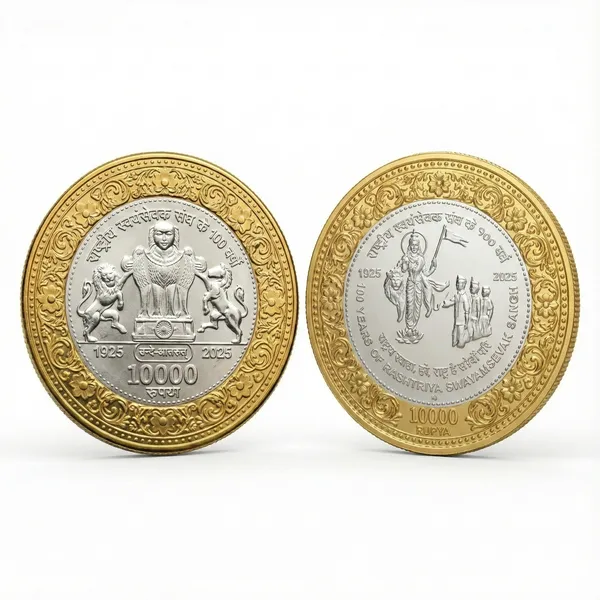 Silver-plated_&_Gold_Plated_Bi-Metallic_10000_Rupya_1925-2025_Rss_India_Coin