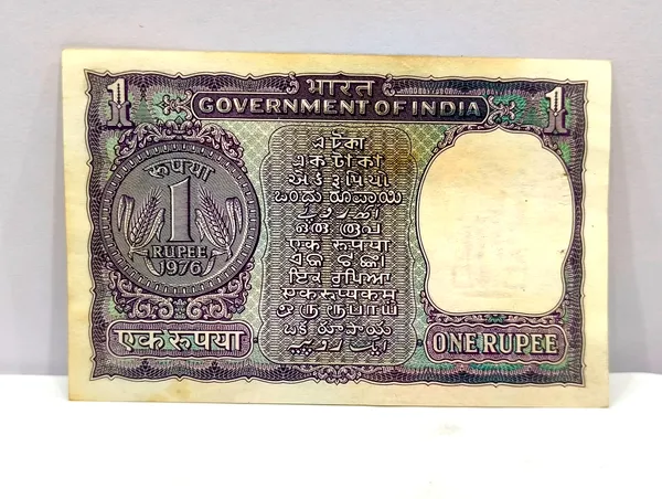 786786_Fancy_Series_1_Rupee_(Random_Year)_-_India_old_Blue_Note