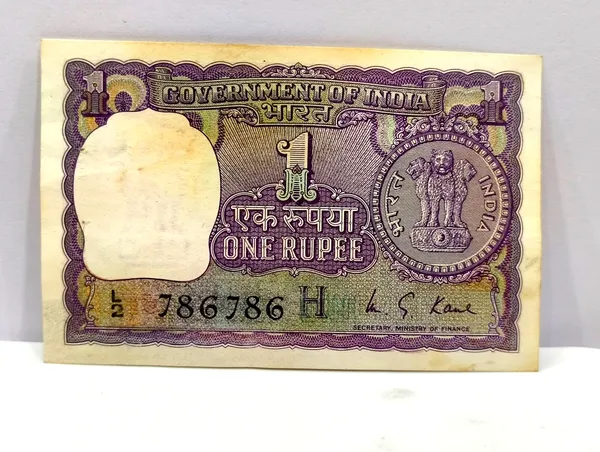 786786_Fancy_Series_1_Rupee_(Random_Year)_-_India_old_Blue_Note