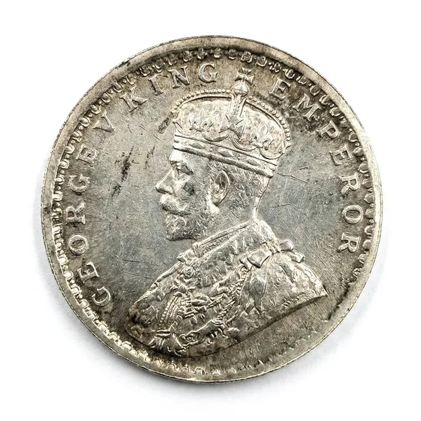 Brockage_Error_1_Rupee_King_George_5Th_British_India_Old_Fancy_Coin