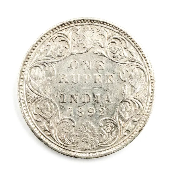 Brockage_Error_1_Rupee_Victoria_Queen_British_India_Old_Fancy_Coin