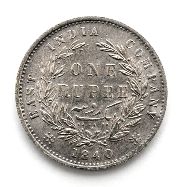 Brockage_Error_1_Rupee_1840_Victoria_Queen_British_India_Old_Fancy_Coin