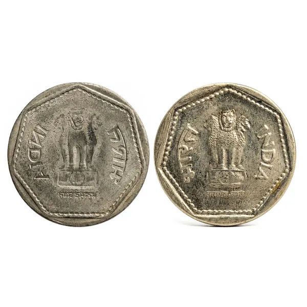 Brockage_Error_1_Rupee_India_Old_Fancy_Small_Coin