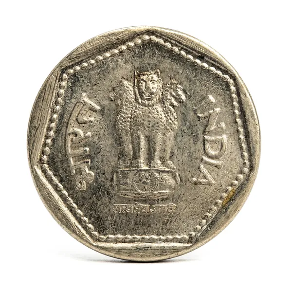 Brockage_Error_1_Rupee_India_Old_Fancy_Small_Coin