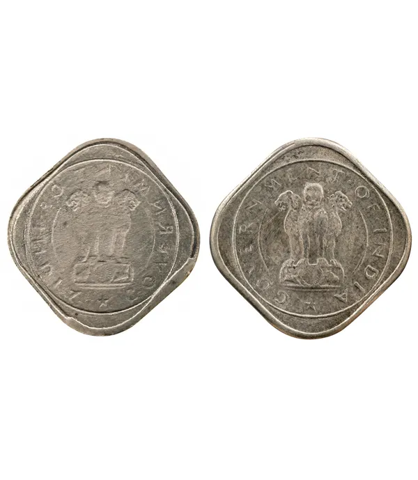 Brockage_Error_2_Annas_British_India_Old_Fancy_Coin