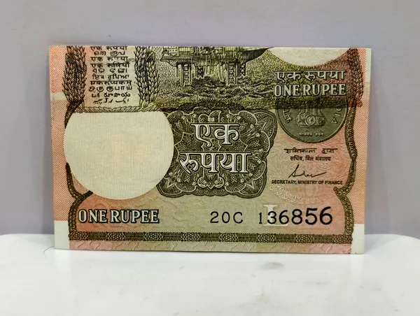 Rare_1_Rupee_(Random_Year)_Back_Print_on_front_Error,_India_old_Pink_Note