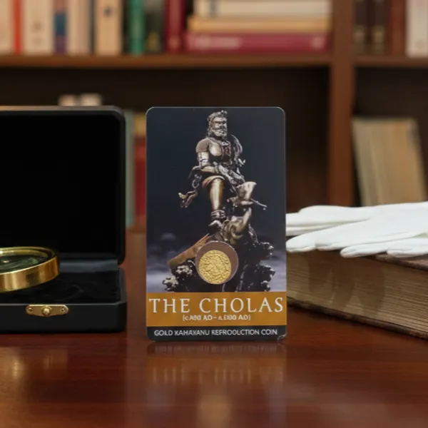 Gold_Plated_The_Cholas_–_Gold_Kahavanu_Reproduction/Educational_Card_With_Coin