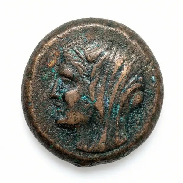 Women_Left_Facing_Ancient_India_Old_Copper_Rare_Coin