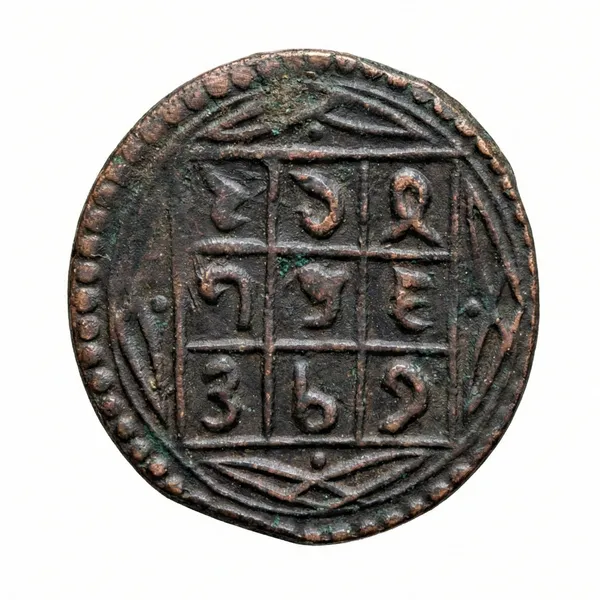 Ancient_Taurus/Cow_Zodiac_Sign_India_Old_And_Rare_Copper_Coin