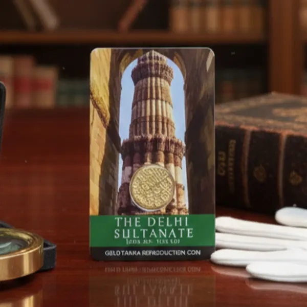 Gold_Plated_The_Delhi_Sultanate_–_Gold_Tanka_Reproduction/Educational_Card_With_Coin